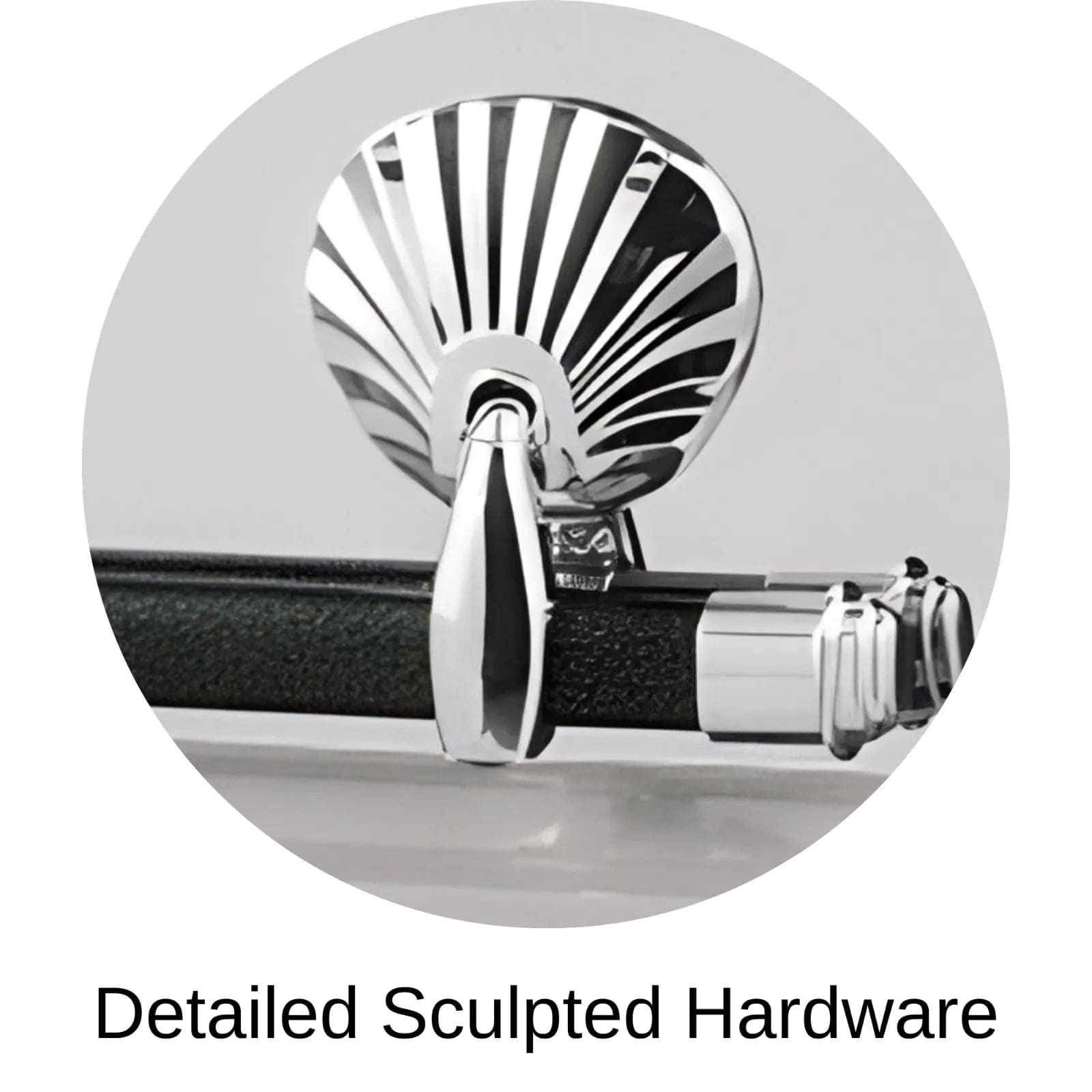 Detailed Sculpted Hardware Of Titan Reflection Series Casket