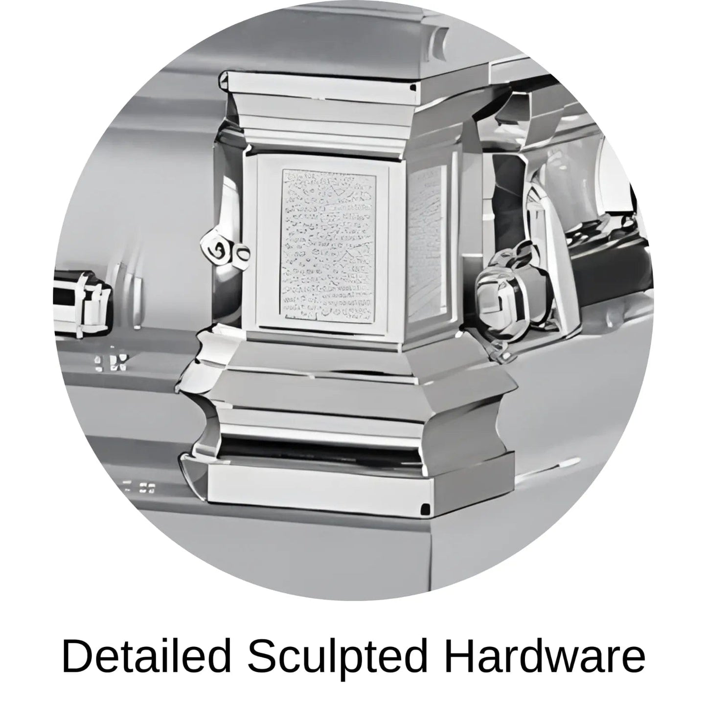 Detailed Sculpted Hardware Of Titan Era Series Casket