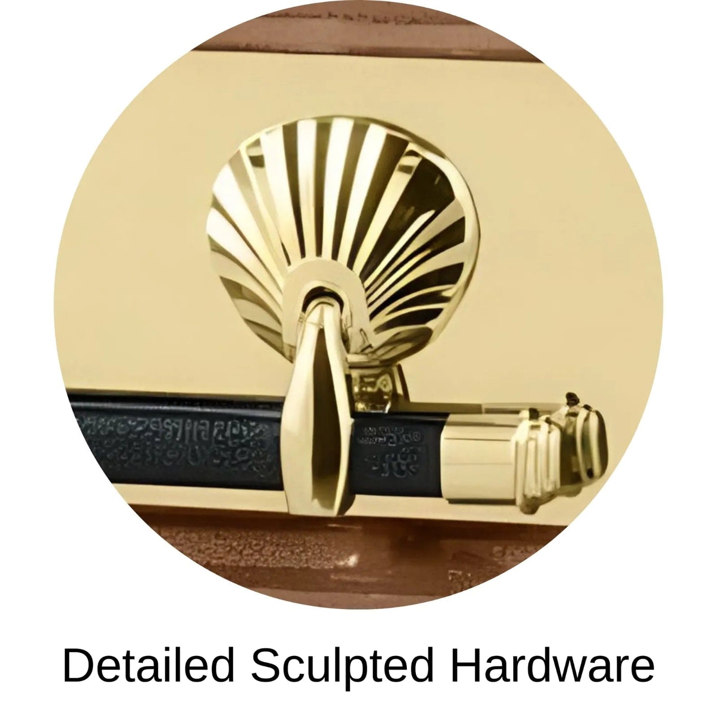Detailed Sculpted Hardware Of Titan Reflection Series Casket