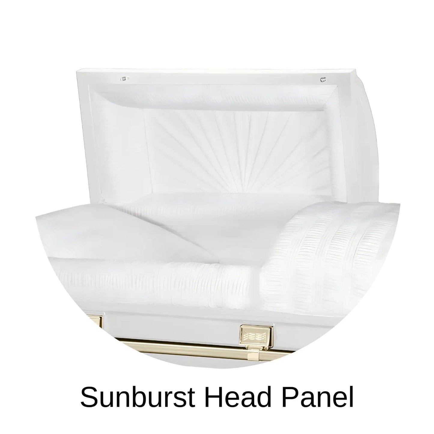 Sunburst Head Panel Of Titan Atlas XL Series Casket 