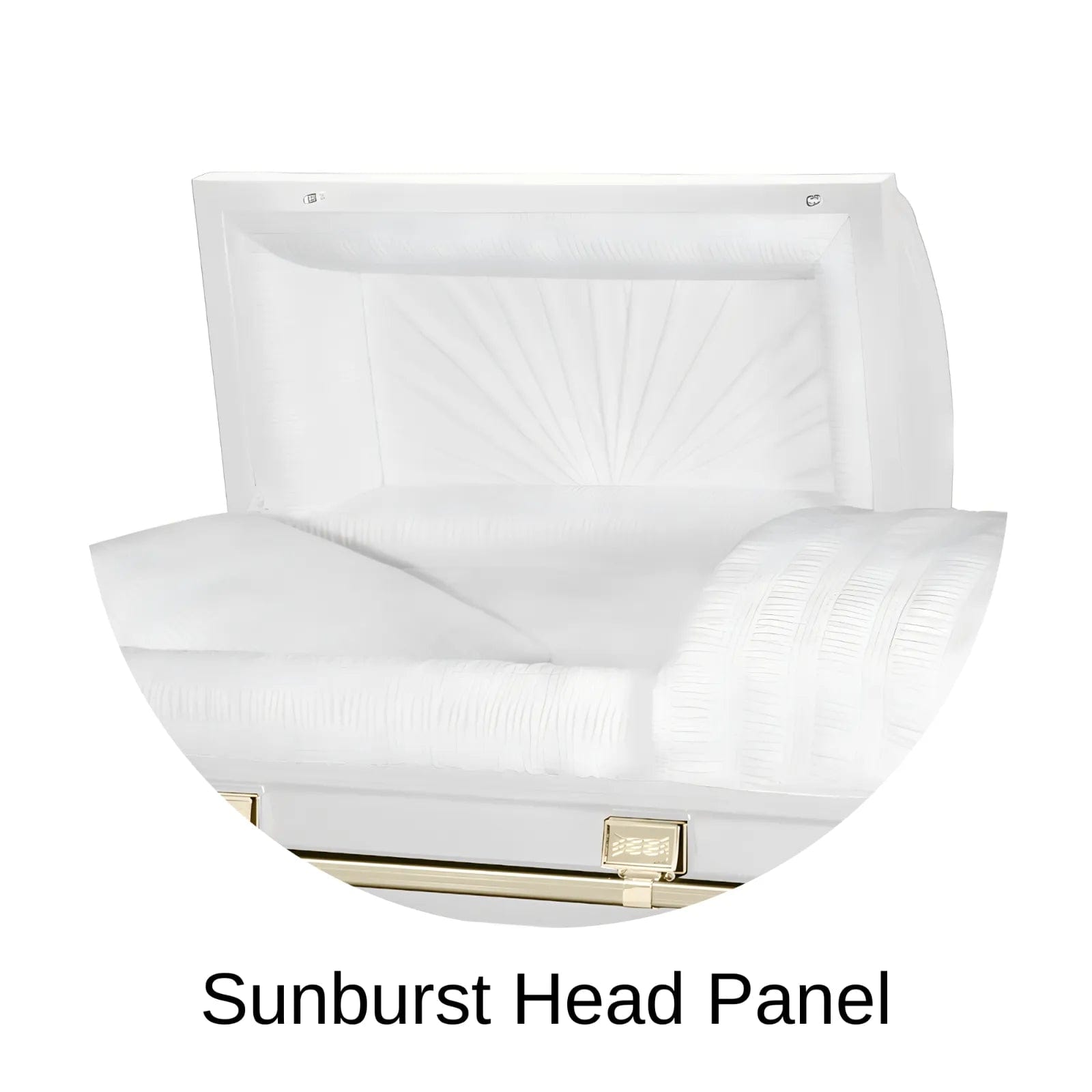 Sunburst Head Panel Of Titan Atlas XL Series Casket