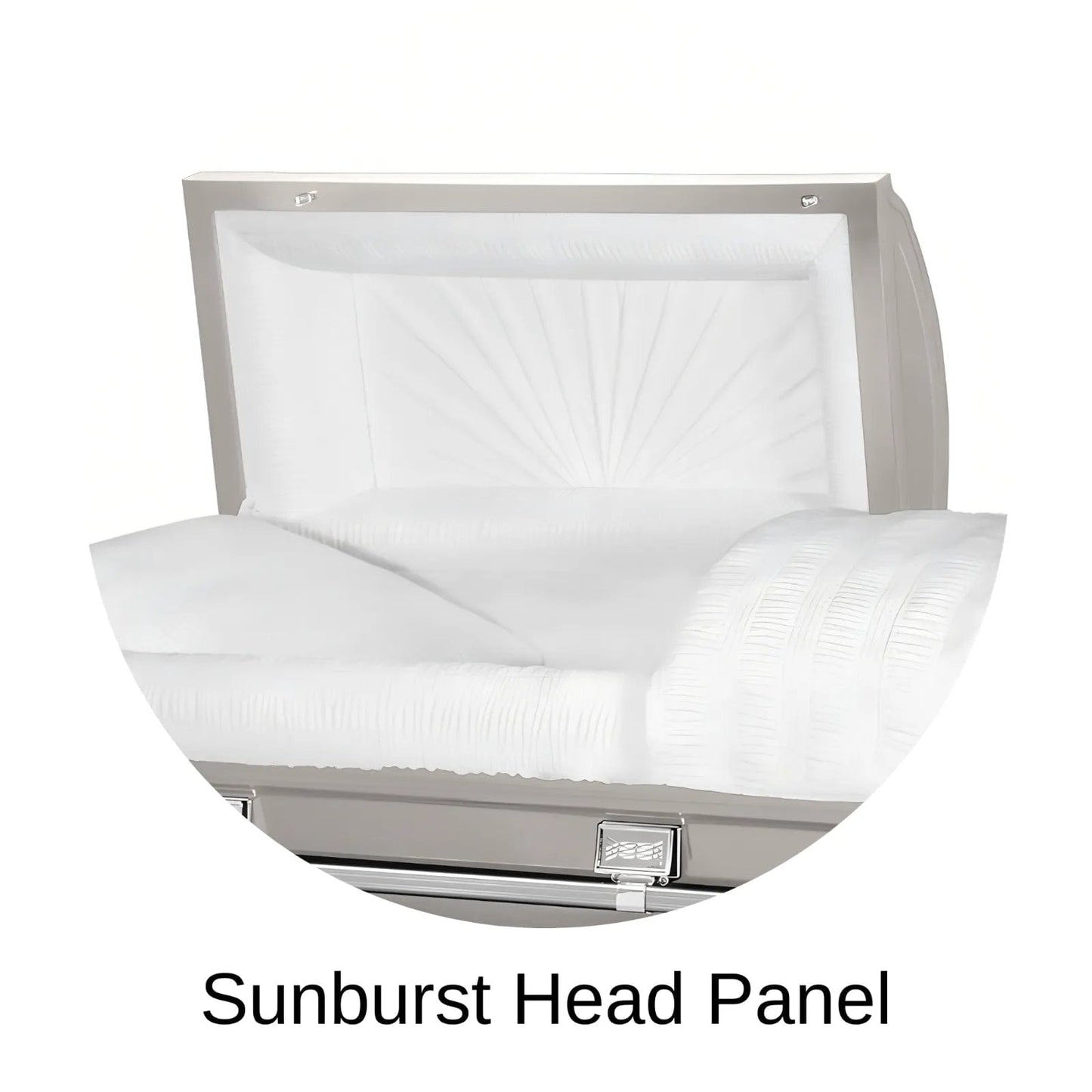 Sunburst Head Panel Of Titan Atlas XL Series Casket