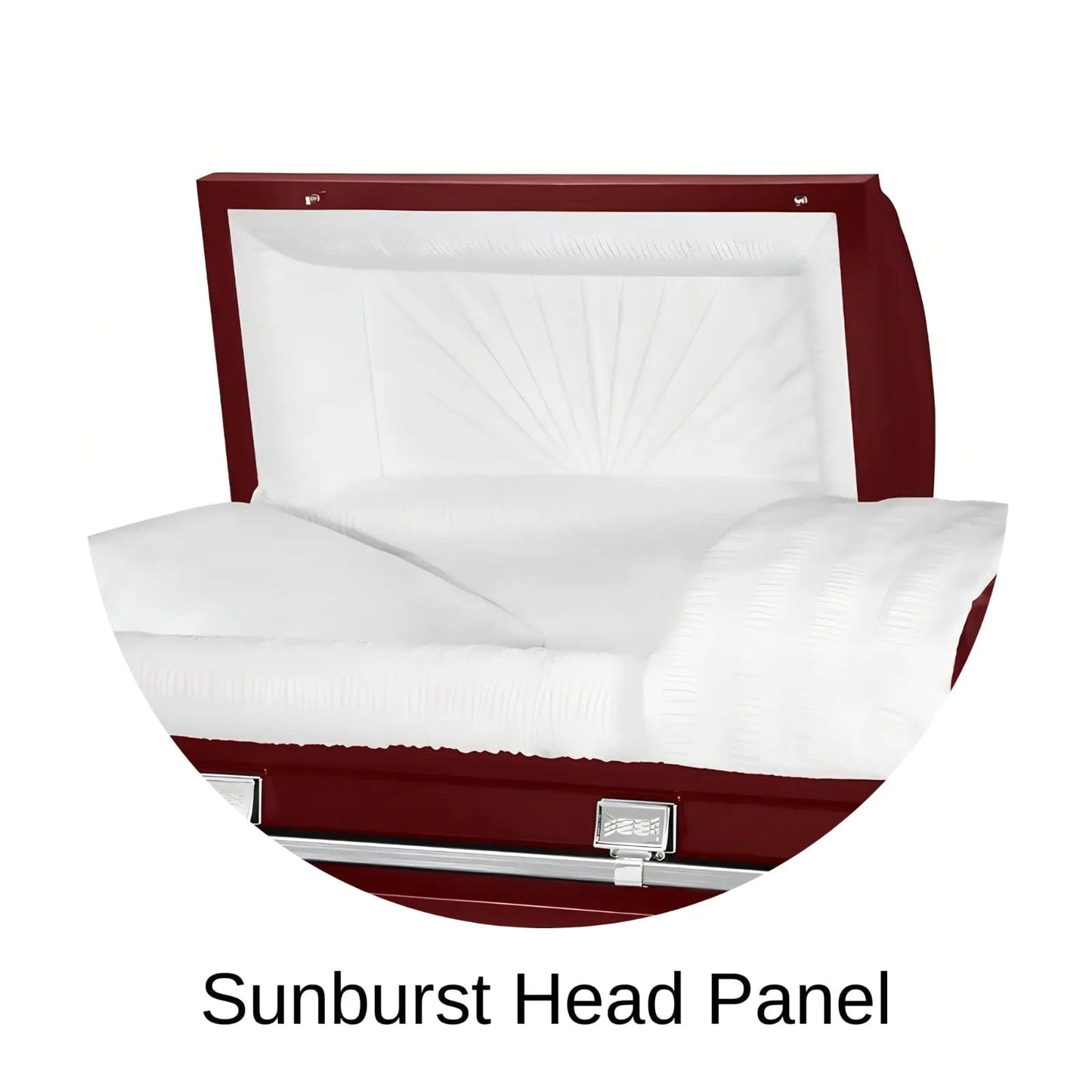 Sunburst Head Panel Of Titan Atlas XL Series Casket