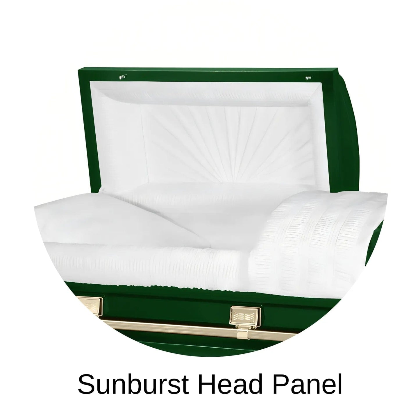 Sunburst Head Panel Of Titan Atlas XL Series Casket