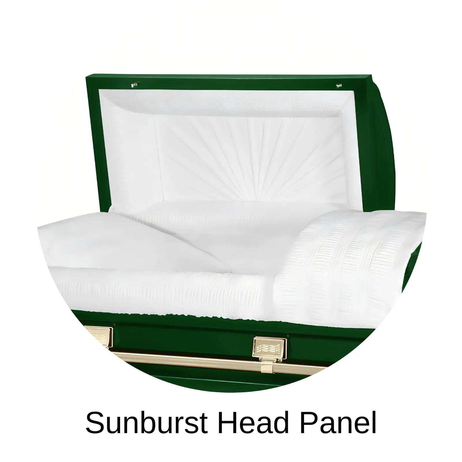 Sunburst Head Panel Of Titan Atlas XL Series Casket