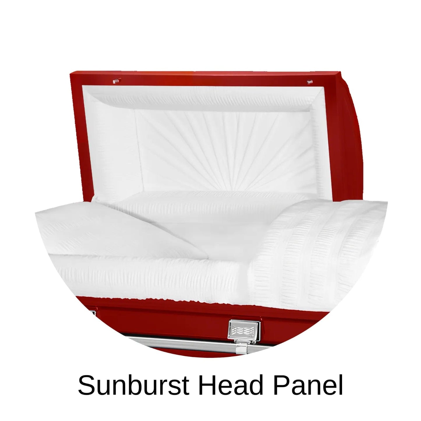 Sunburst Head Panel Of Titan Atlas XL Series Casket 