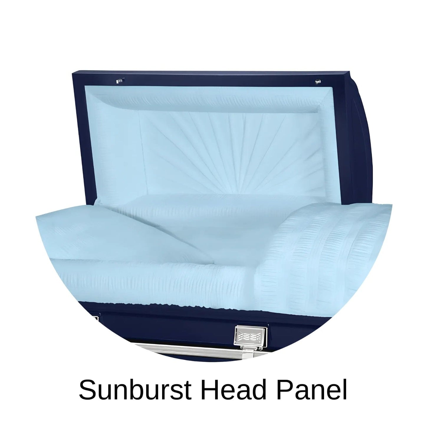 Sunburst Head Panel Of Titan Atlas XL Series Casket 