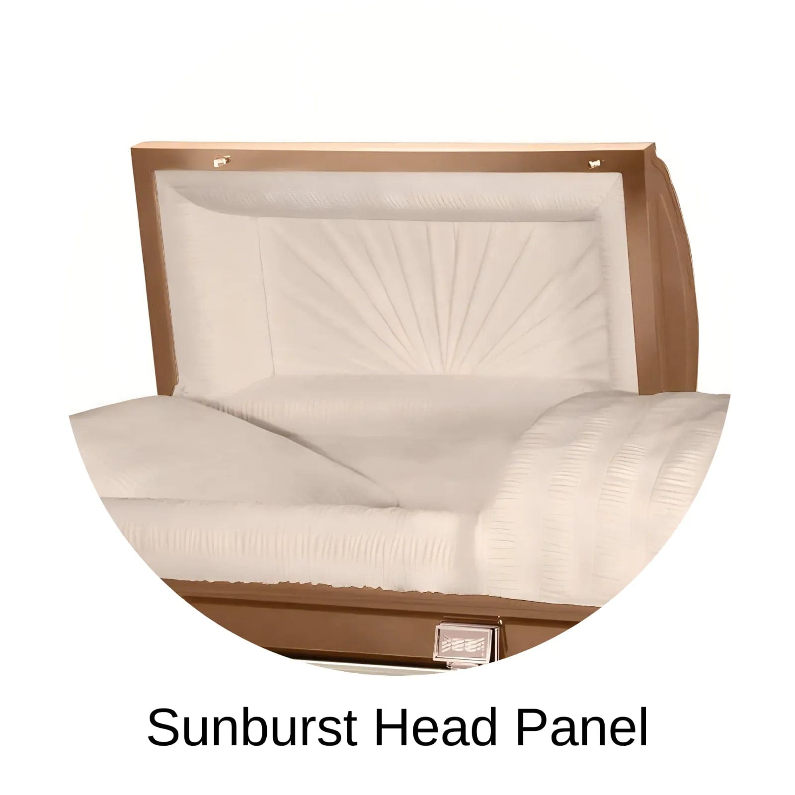 Sunburst Head Panel Of Titan Atlas XL Series Casket 