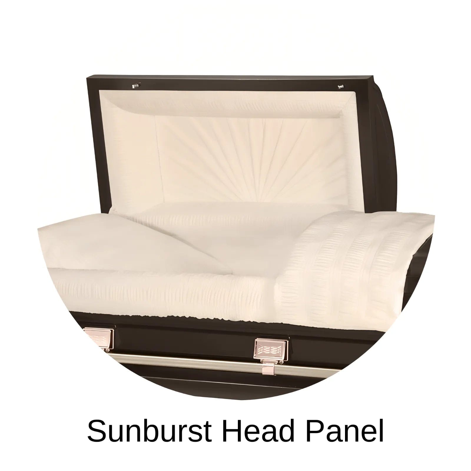 Sunburst Head Panel Of Titan Atlas XL Series Casket