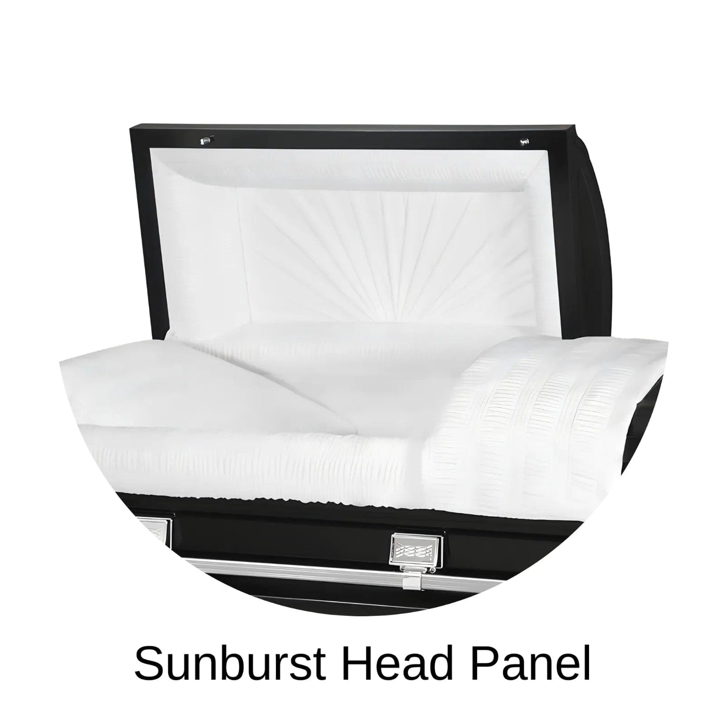 Sunburst Head Panel Of Titan Atlas XL Series Casket