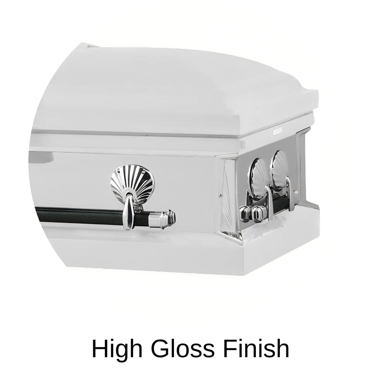 High Gloss Finish Of Titan Reflection Series Casket
