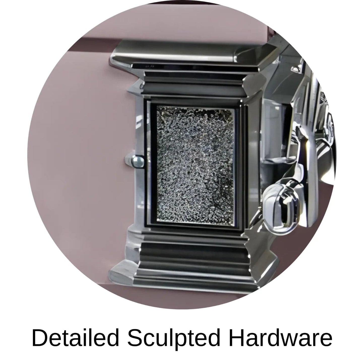 Detailed Sculpted Hardware Of Titan Atlas XL Series Casket