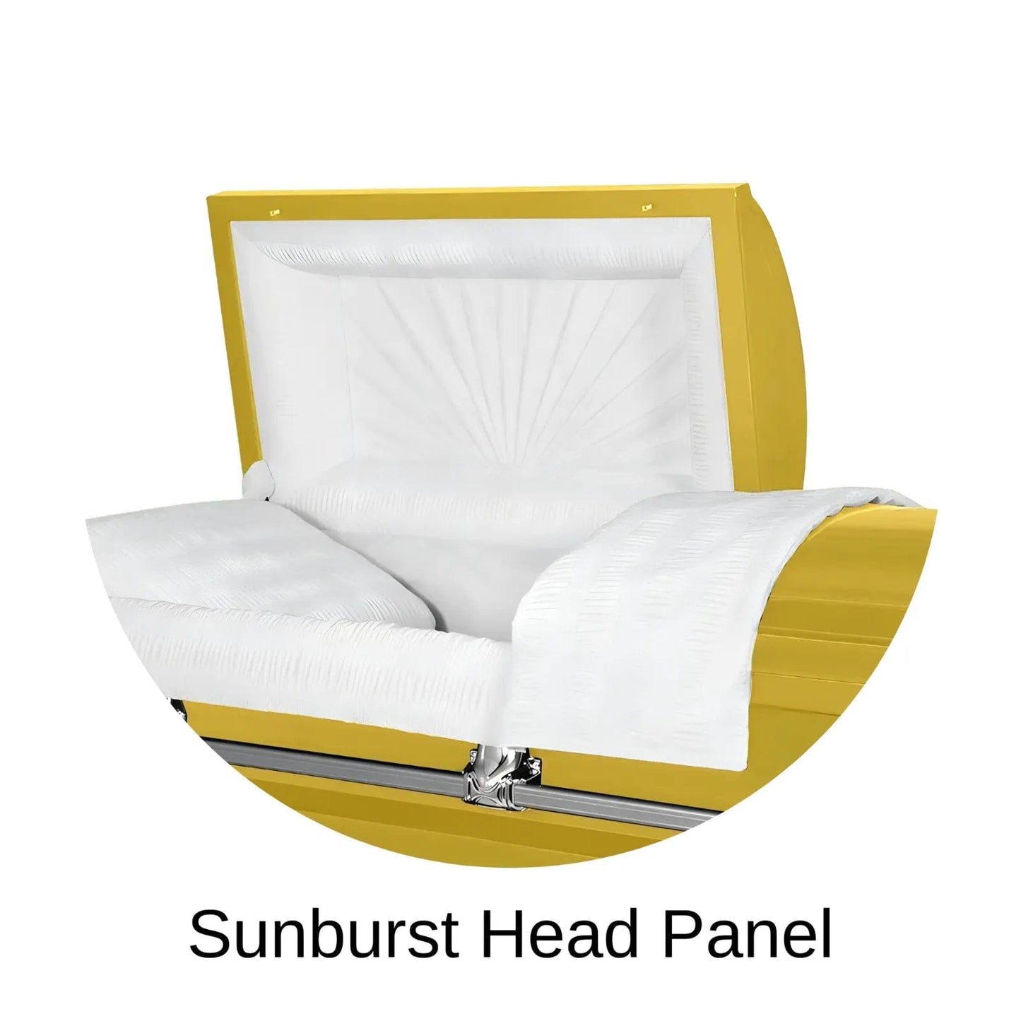 Sunburst Head Panel Of Titan Orion Series Casket