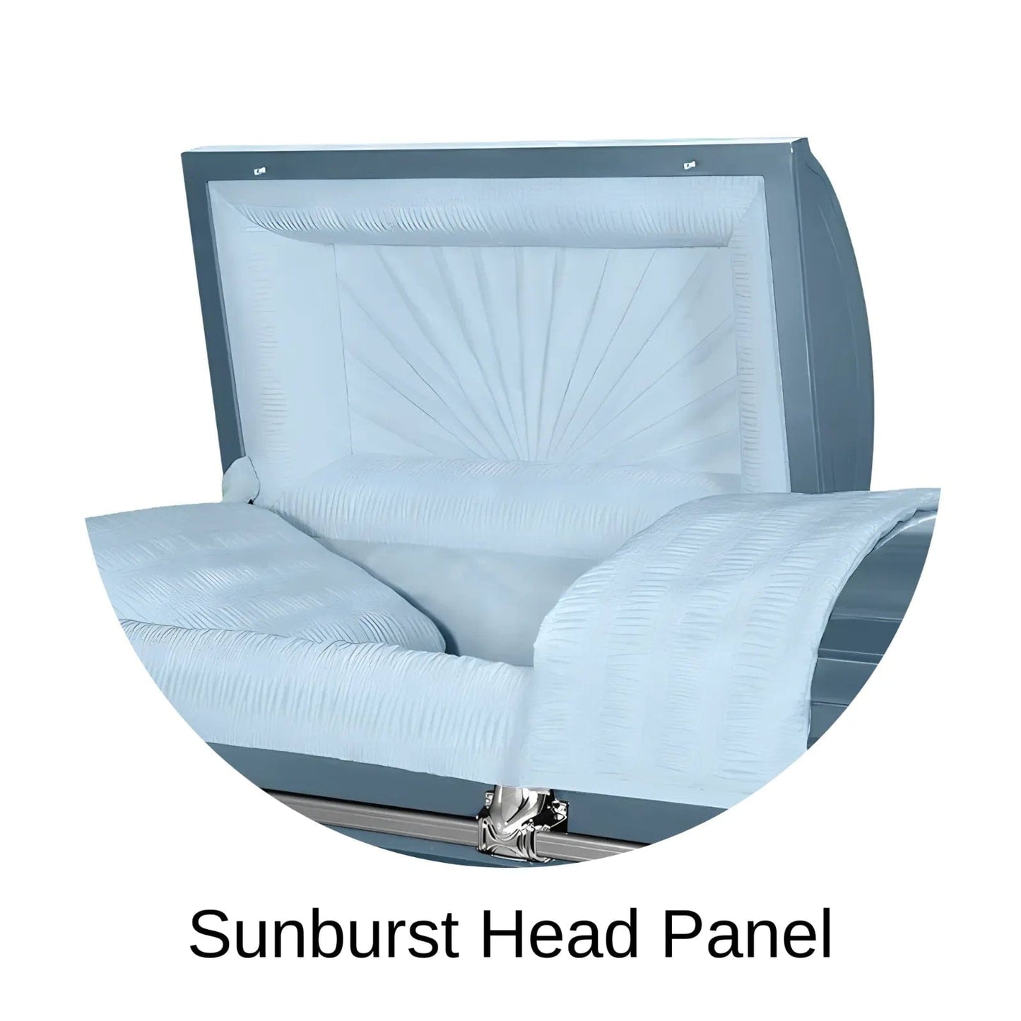 Sunburst Head Panel Of Titan Orion Series Casket