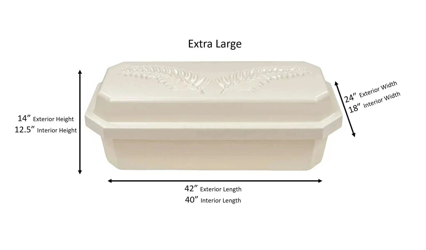 Standard Pet Casket | Almond With Rainbow Paw