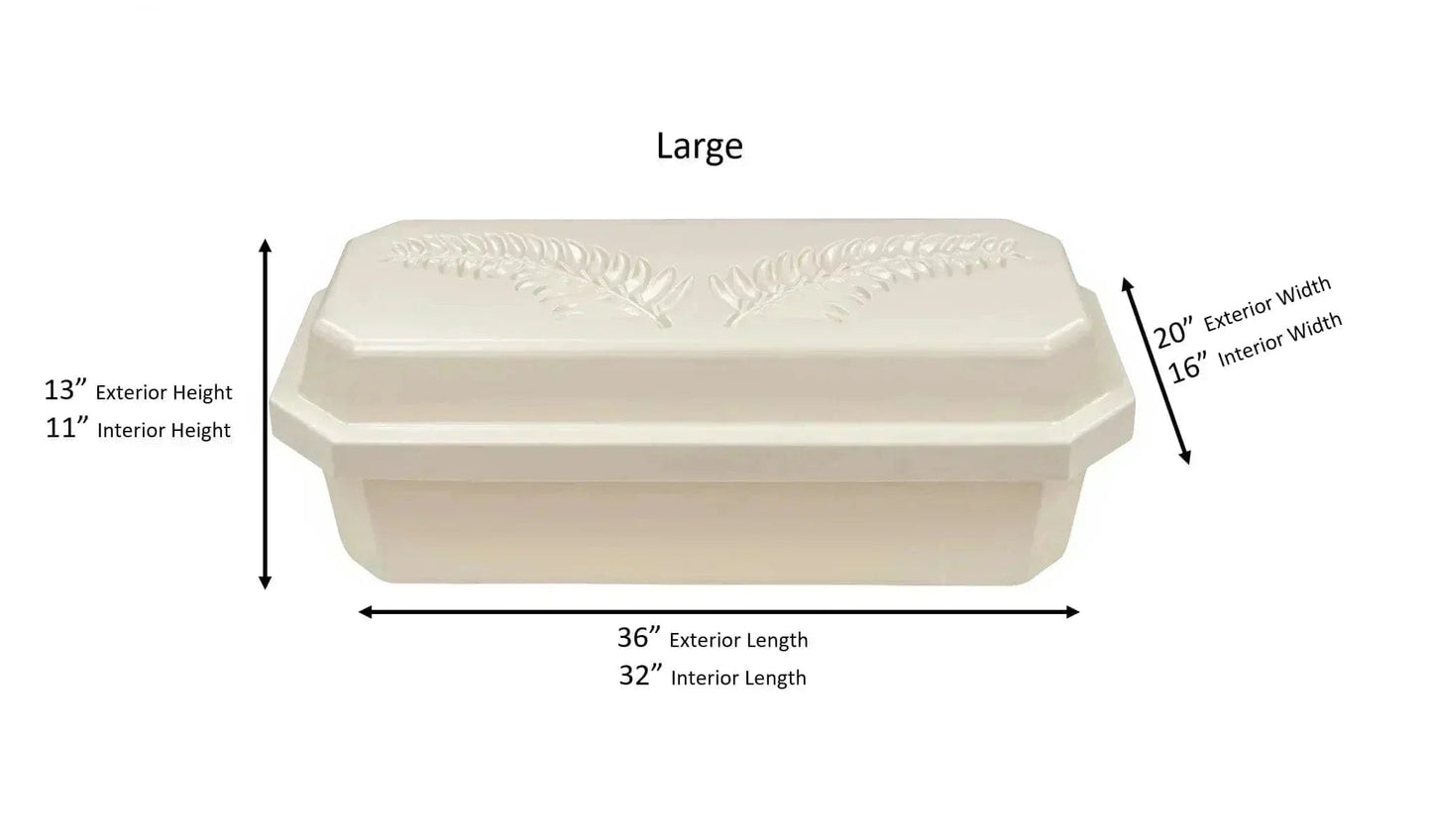 Standard Pet Casket | Almond with Black Paw Print