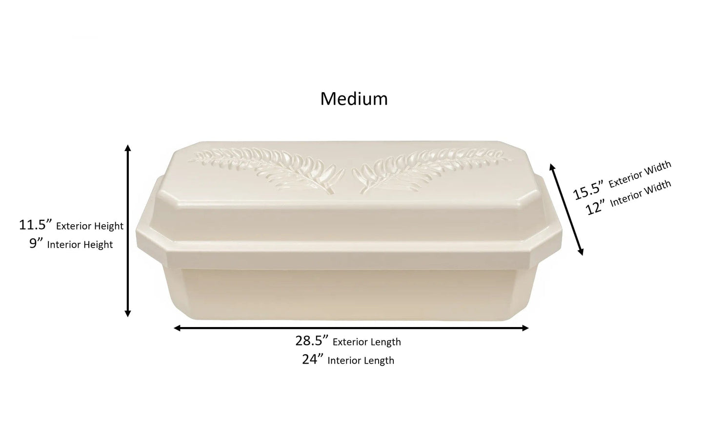 Base Burial Pet Casket | Almond