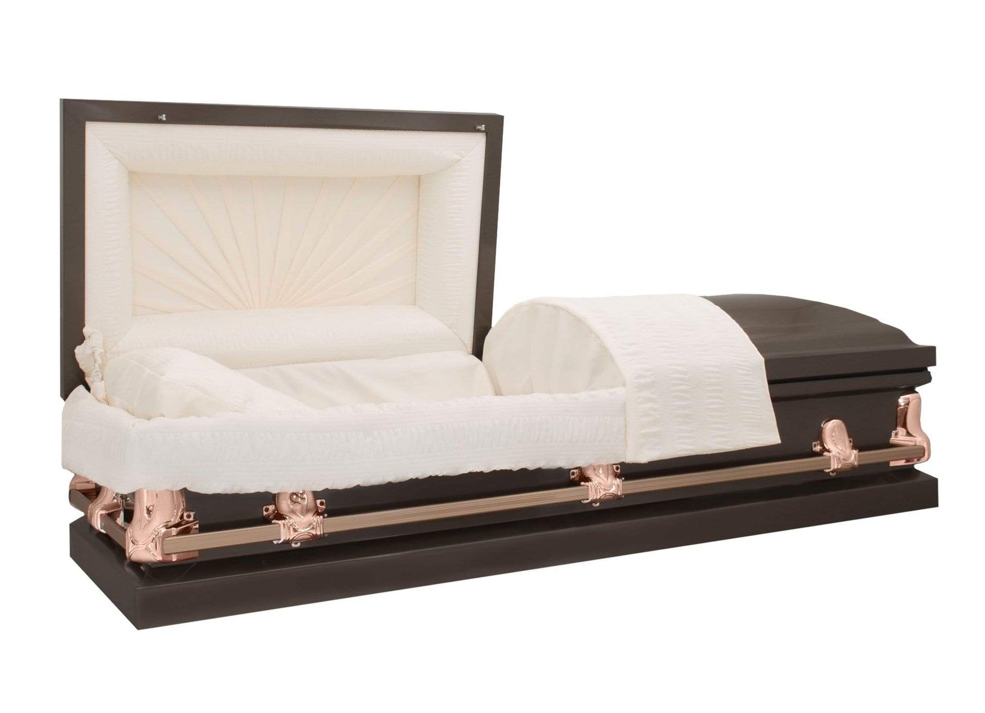Orion Series | Bronze Steel Casket with Rosetan Interior - Titan Casket