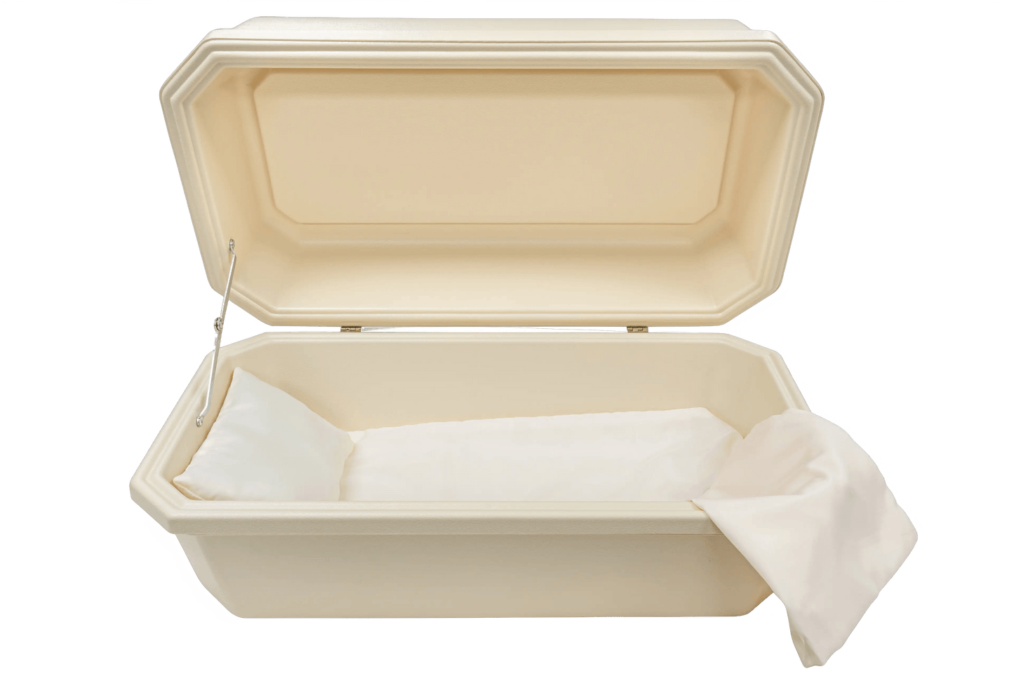 Classic Pet Casket | Almond With Rosetan