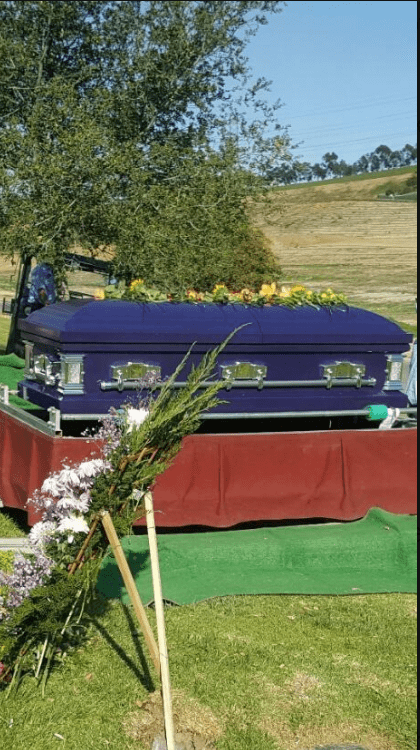 Satin Series | Royal Purple Steel Casket with White Interior