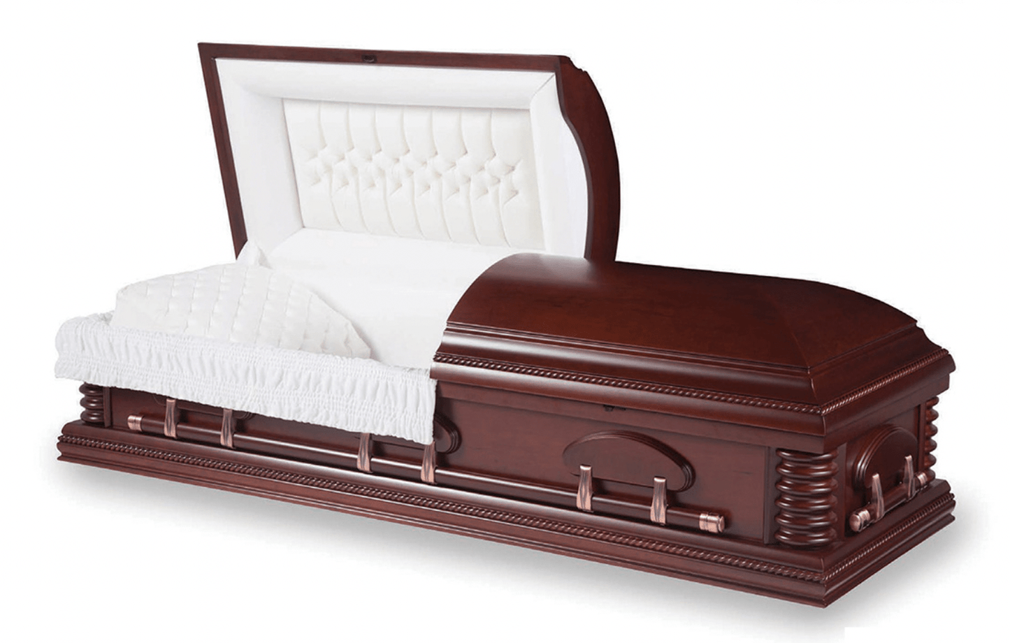 Newton | Cherry Casket with Velvet Interior Shadow Image