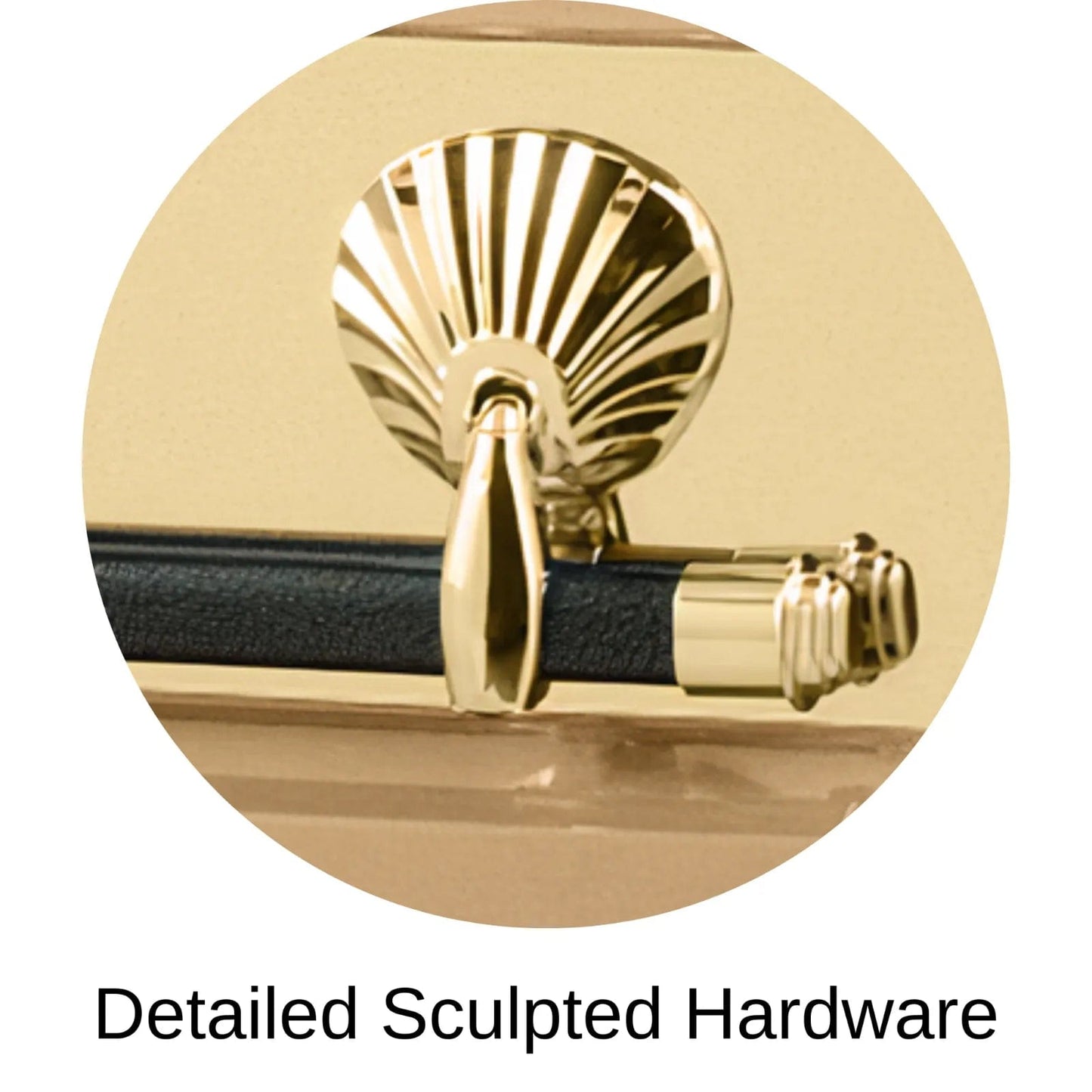 Detailed Sculpted Hardware Of Titan Reflection Series Casket