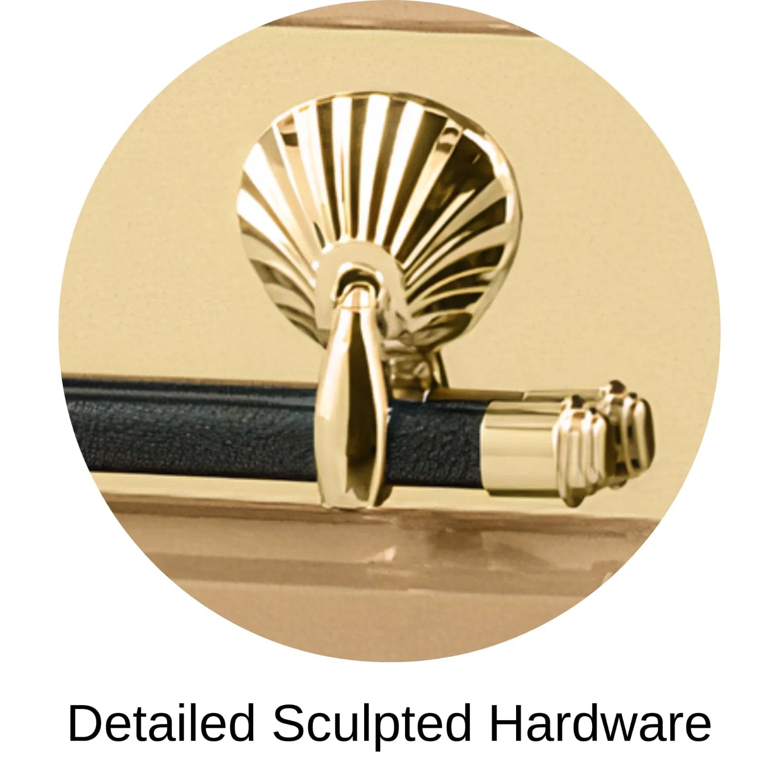 Detailed Sculpted Hardware Of Titan Reflection Series Casket