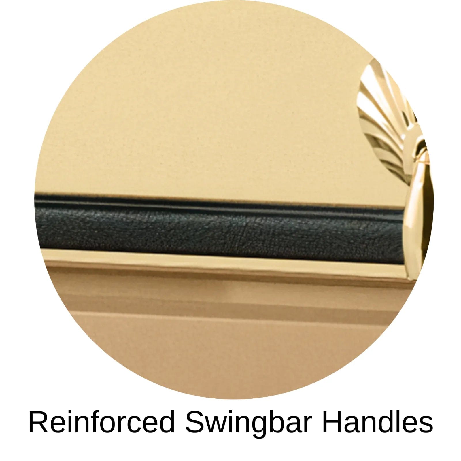 Reinforced Stationary Handles Of Titan Reflection Series Casket
