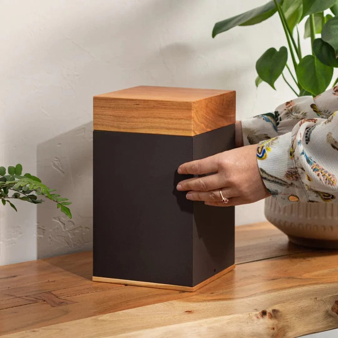 Wood Pet Urn - The Langley in Cherry