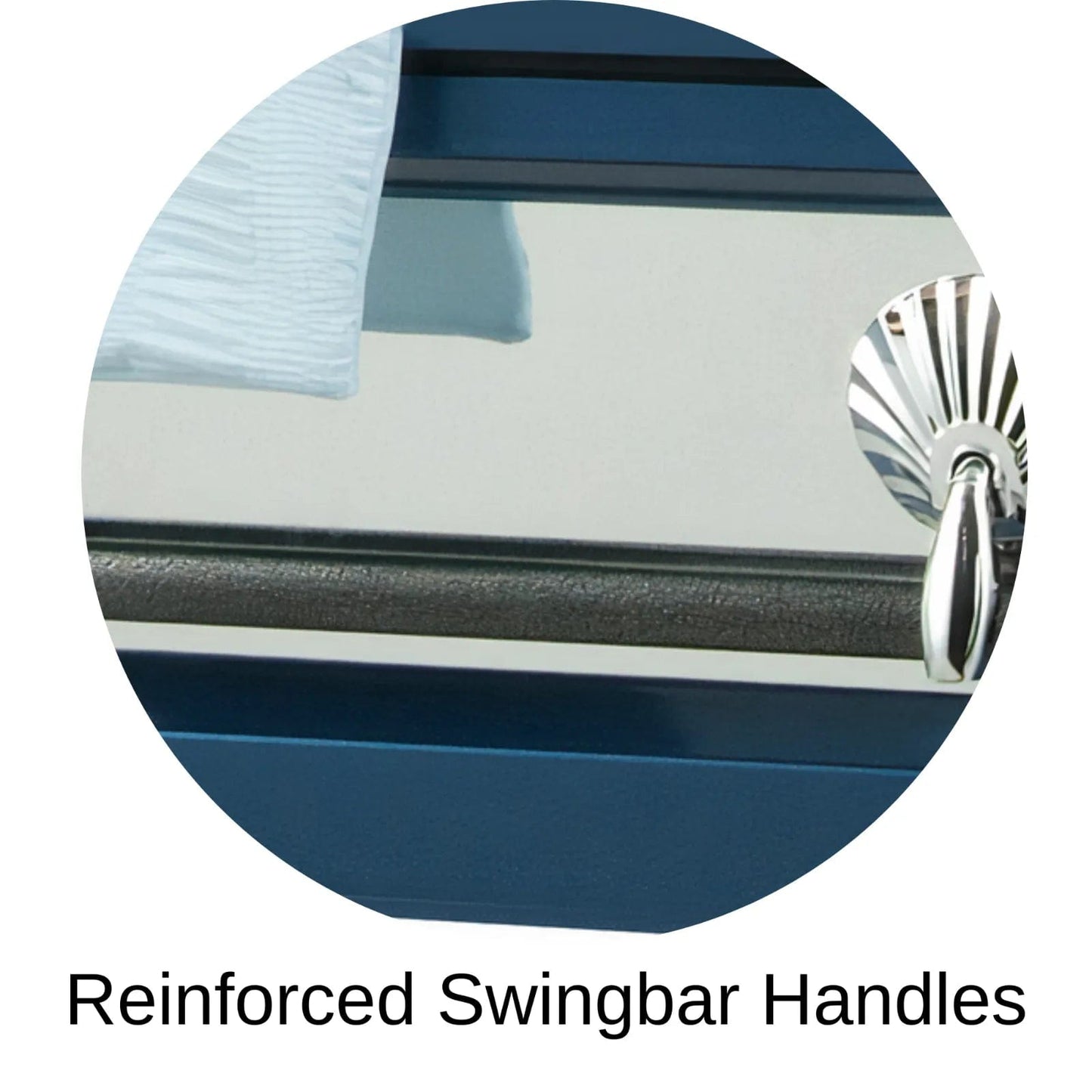 Reinforced Stationary Handles Of Titan Reflection Series Casket