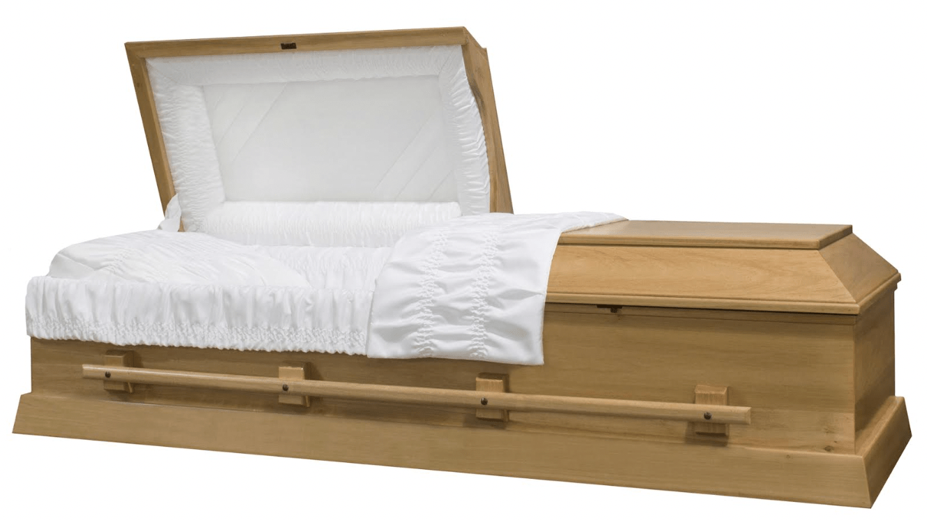 Mason (Poplar) | Wood Casket with a Light Stain Finish