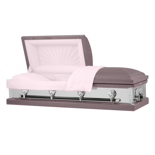 Reflections Series | Orchid Steel Casket with Light Pink Interior - Titan Casket