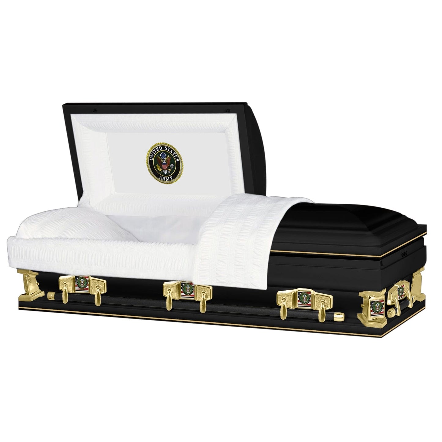 Veteran Select XL | Army Oversize Black Steel Casket