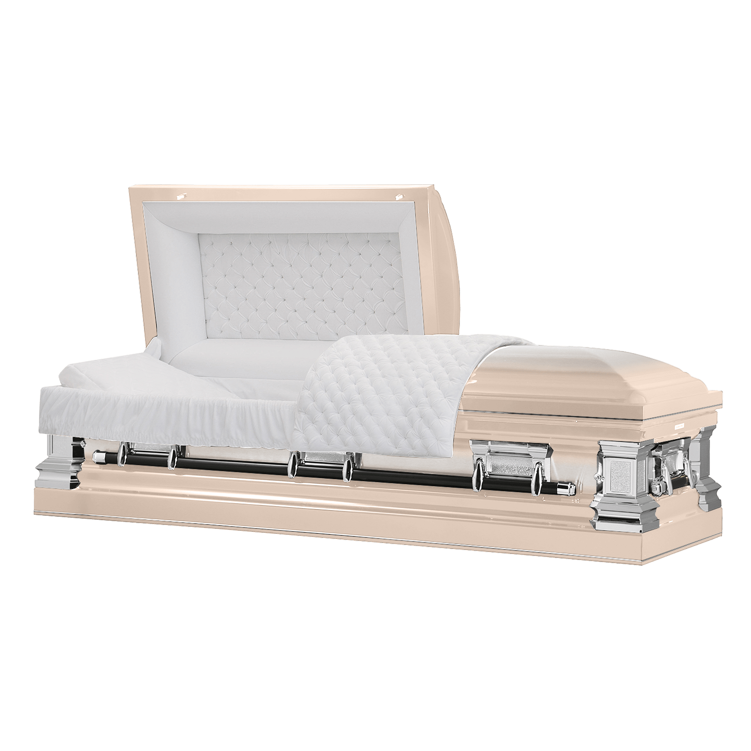 Era Series | Pink Stainless Steel Casket with White Interior - Titan Casket