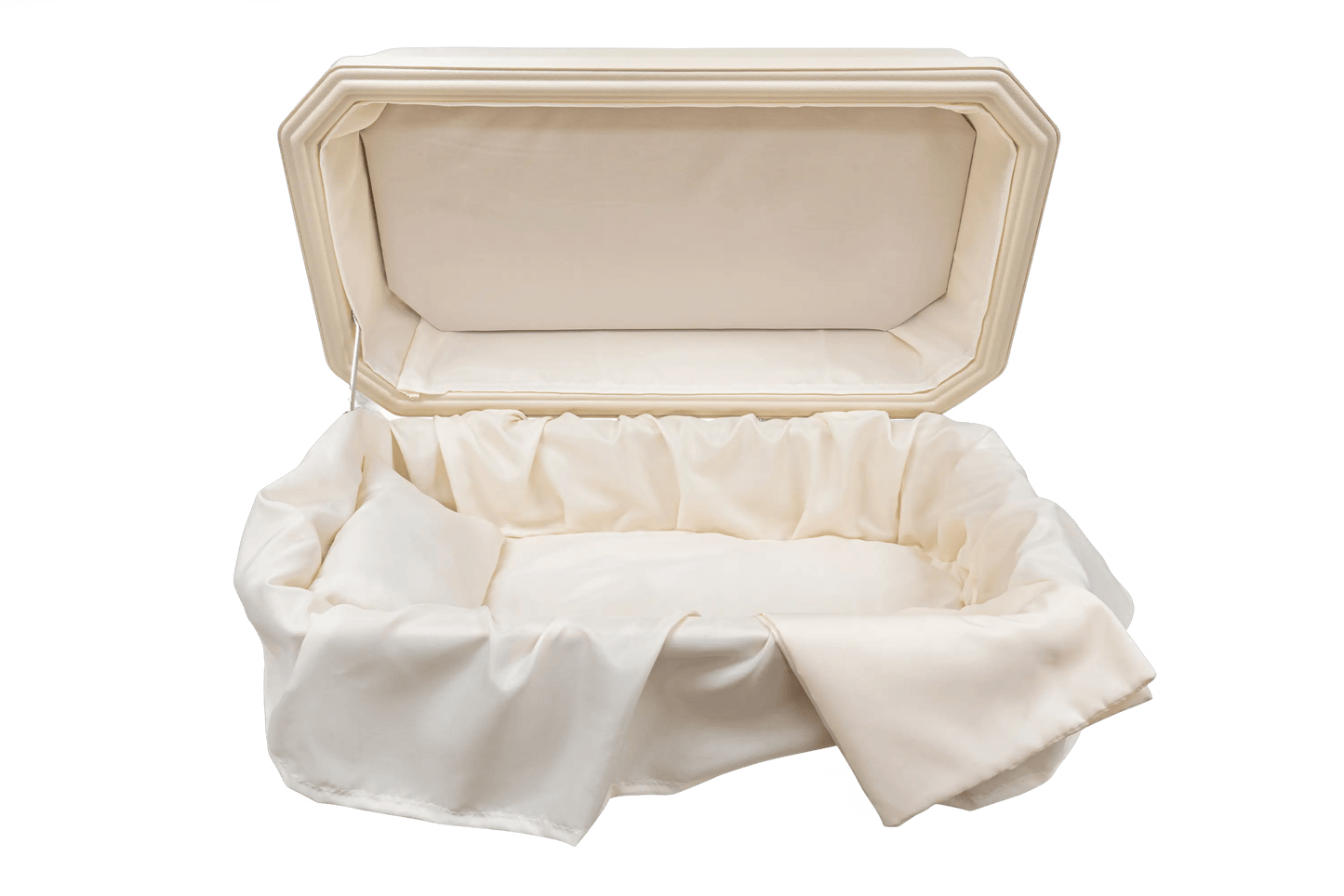 Platinum Pet Casket | Almond With Cream