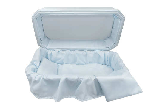 Platinum Pet Casket | Blue