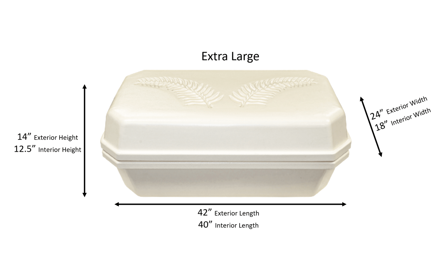Platinum Pet Casket | Almond With Cream