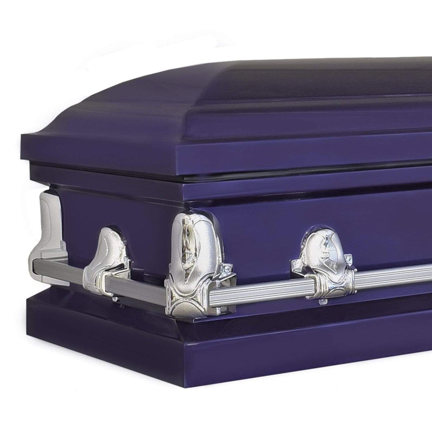 Orion Series | Royal Purple Steel Casket with White Interior - Titan Casket