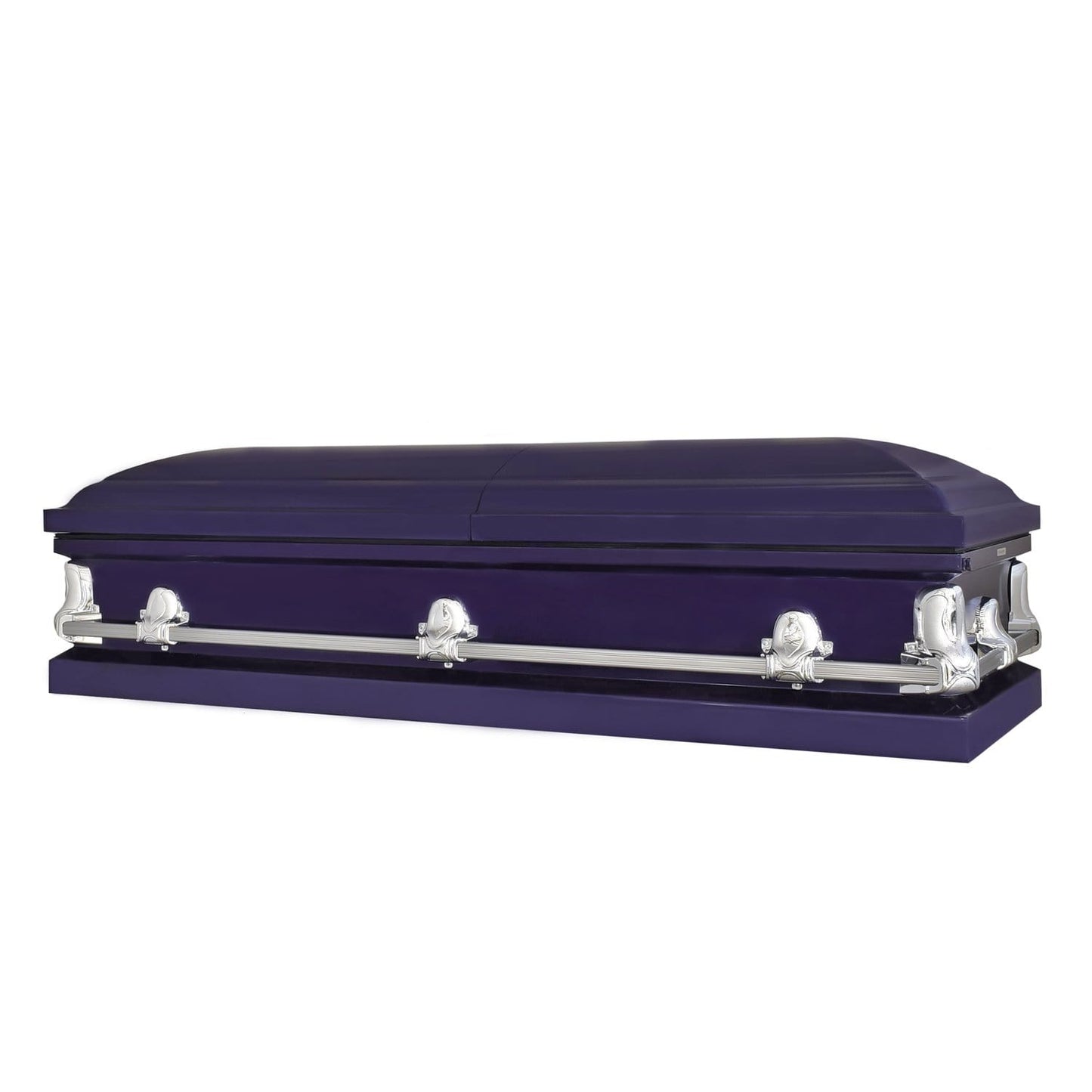 Orion Series | Royal Purple Steel Casket with White Interior - Titan Casket