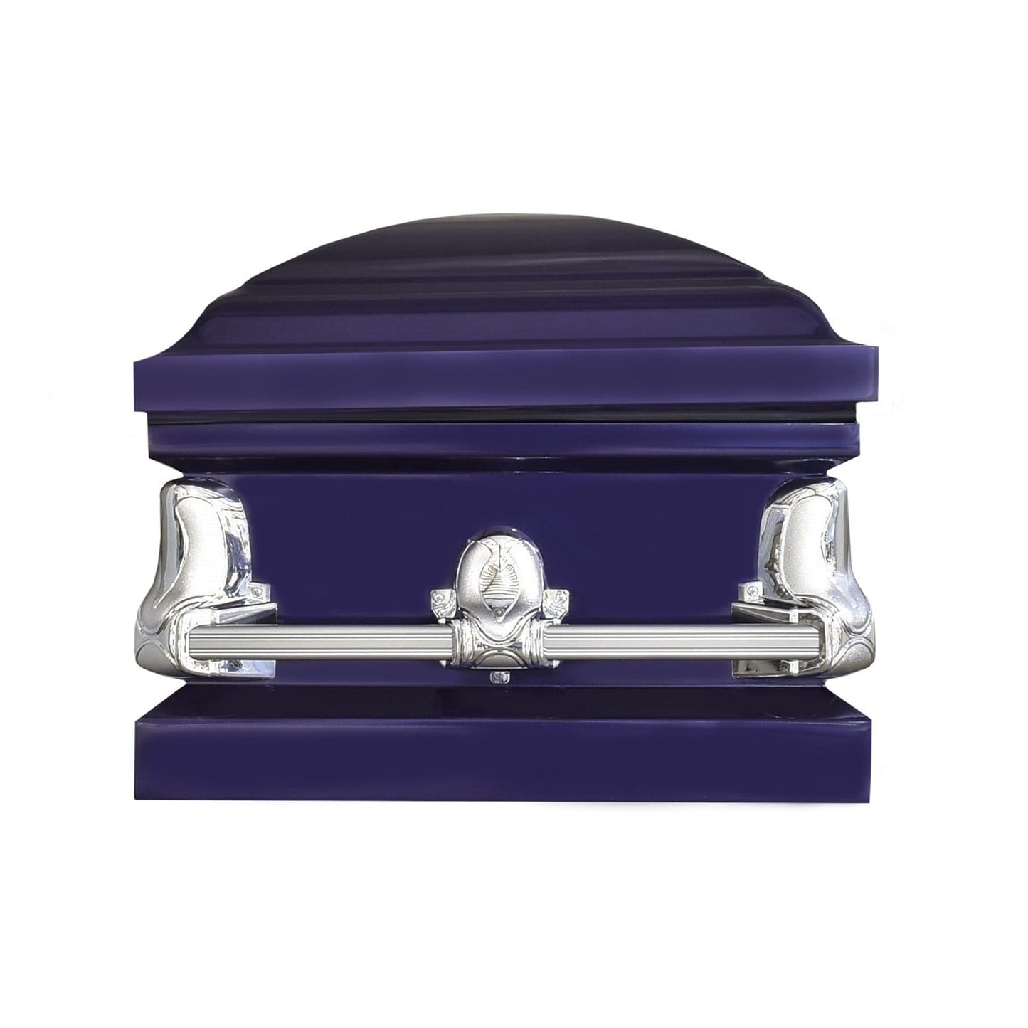 Orion Series | Royal Purple Steel Casket with White Interior - Titan Casket