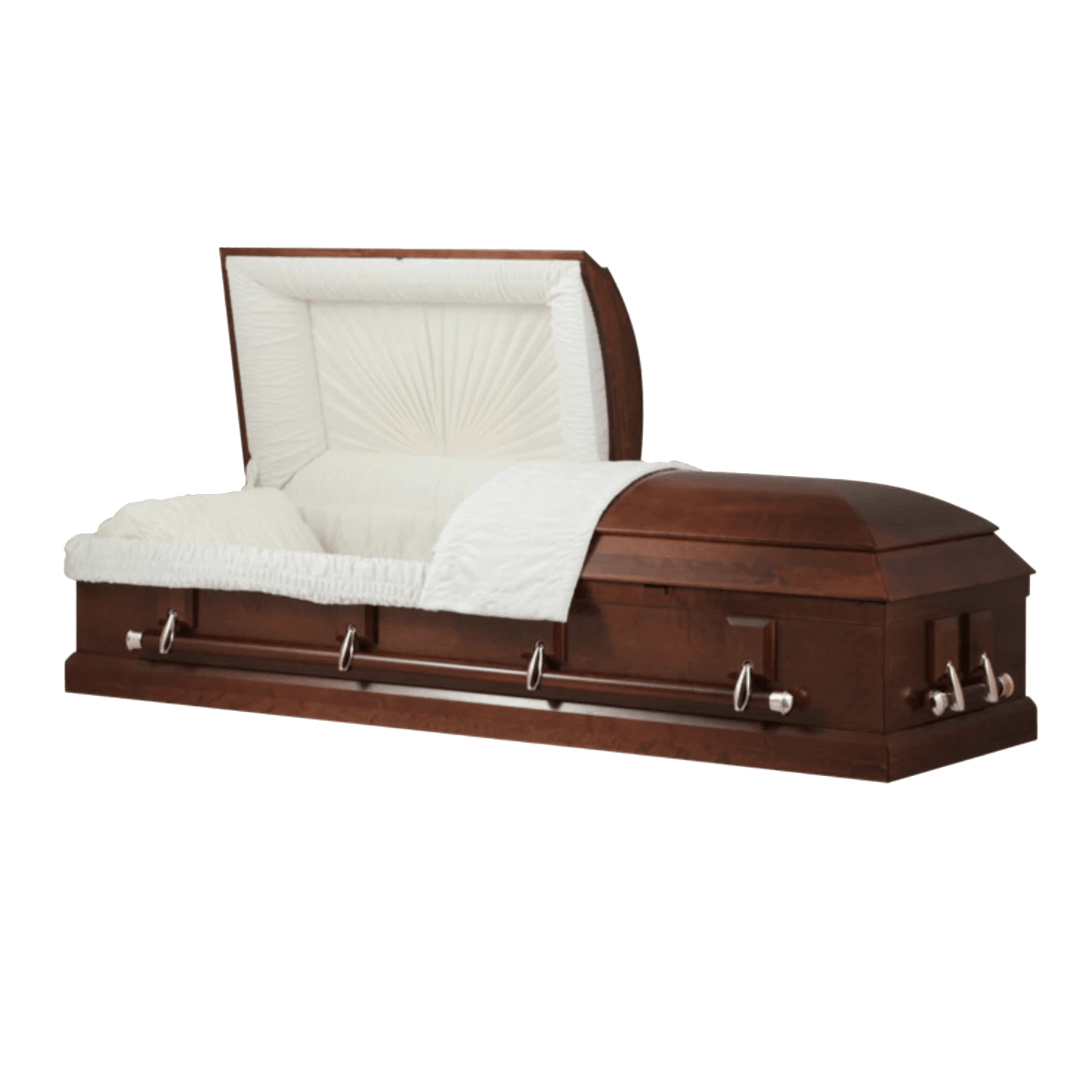 Roma (Poplar) | Poplar Wood Casket with Satin Cherry Finish