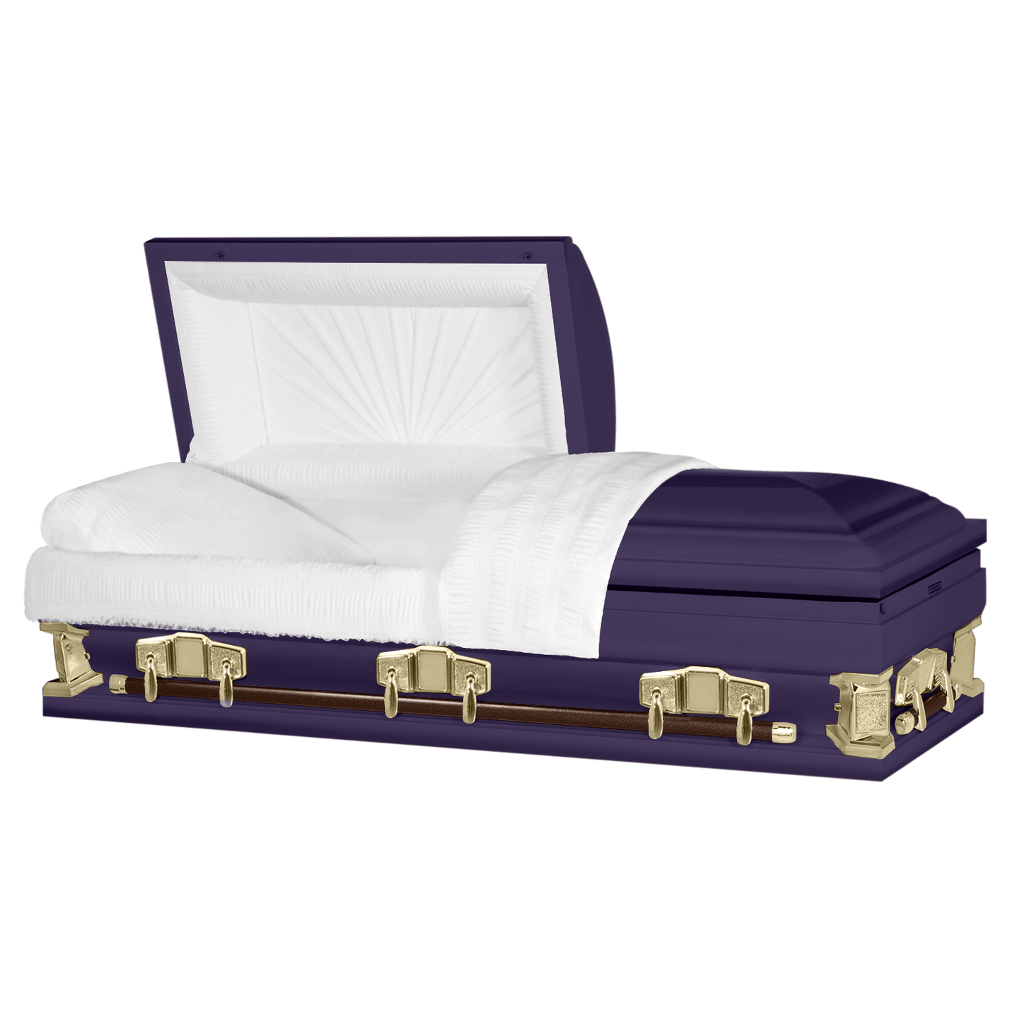 Jupiter XL | Royal Purple and Gold Steel Oversize Casket | 28", 29", 33", 36" - Titan Casket