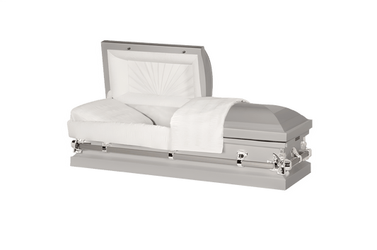Steel Pet Casket | Silver