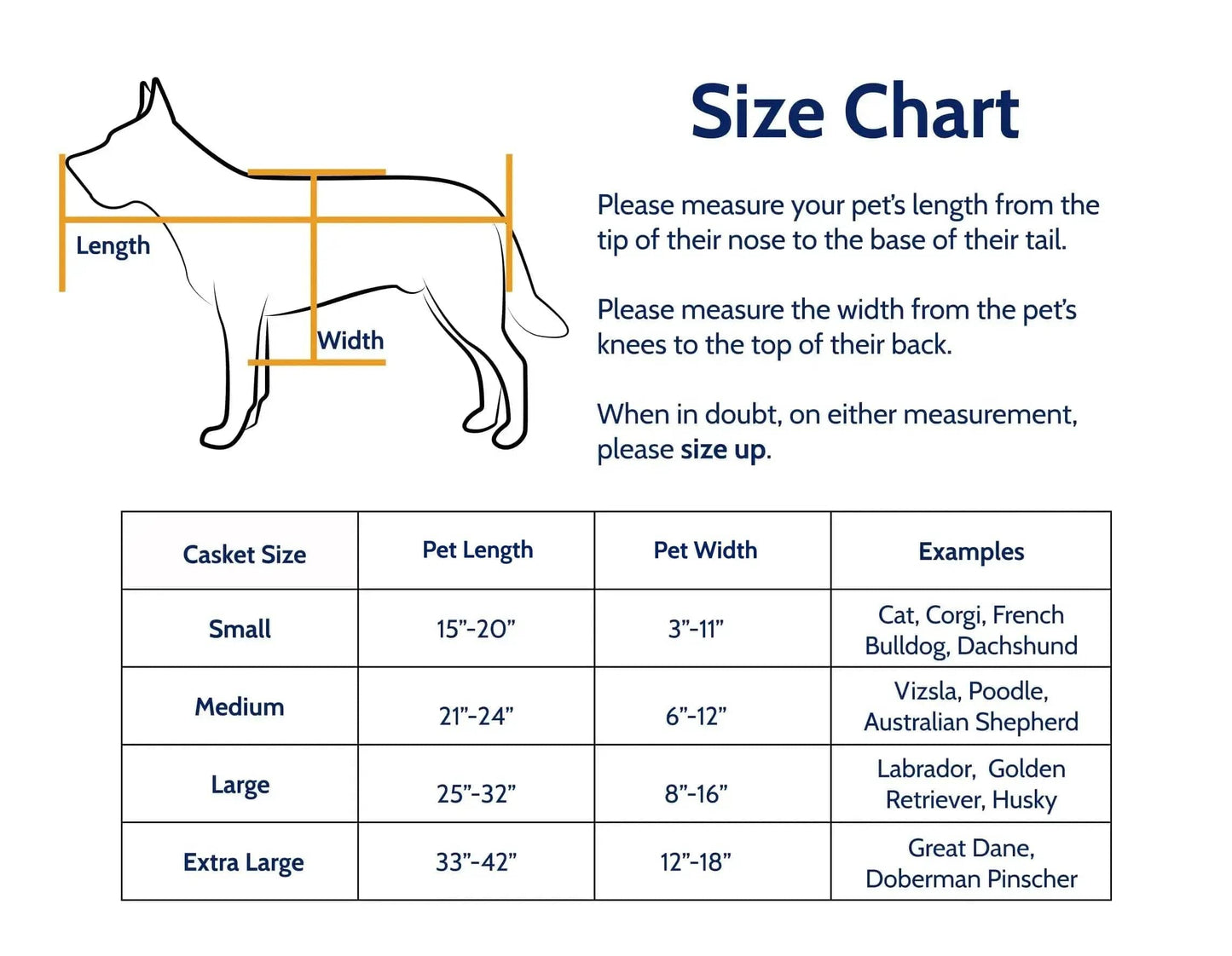 Standard Pet Casket | Almond with Black Paw Print