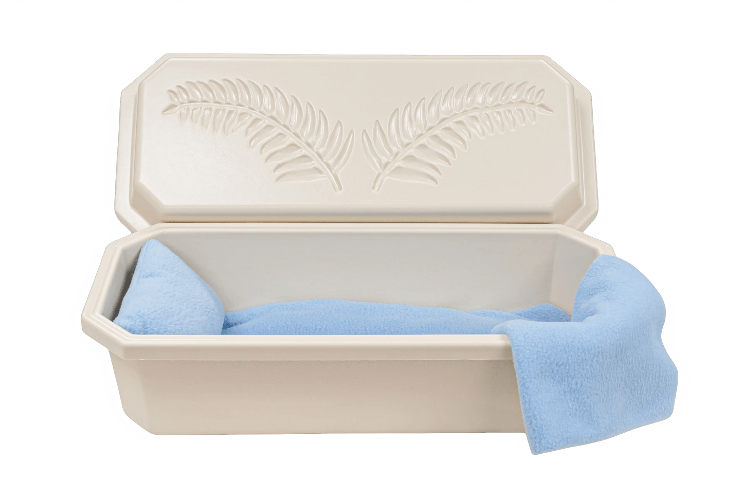 Standard Pet Casket| Almond & Blue