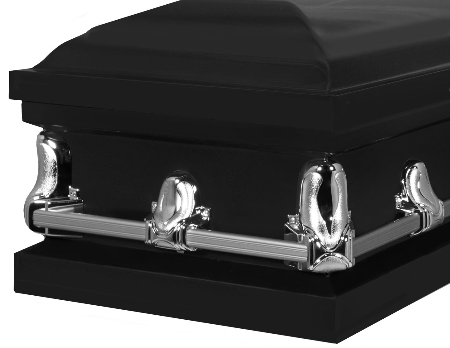 Orion Series | Black Steel Casket with White Interior - Titan Casket