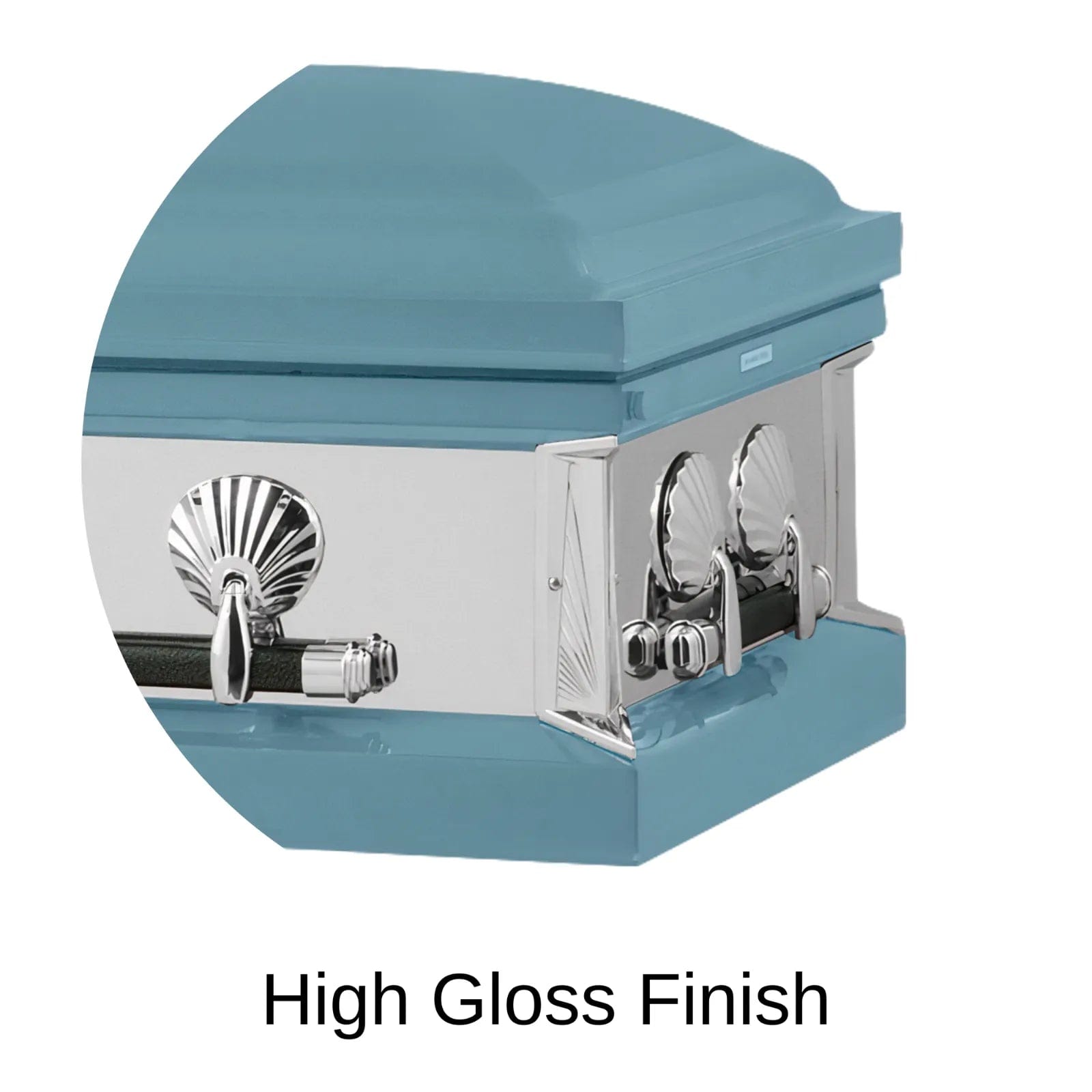 High Gloss Finish Of Titan Reflection Series Casket