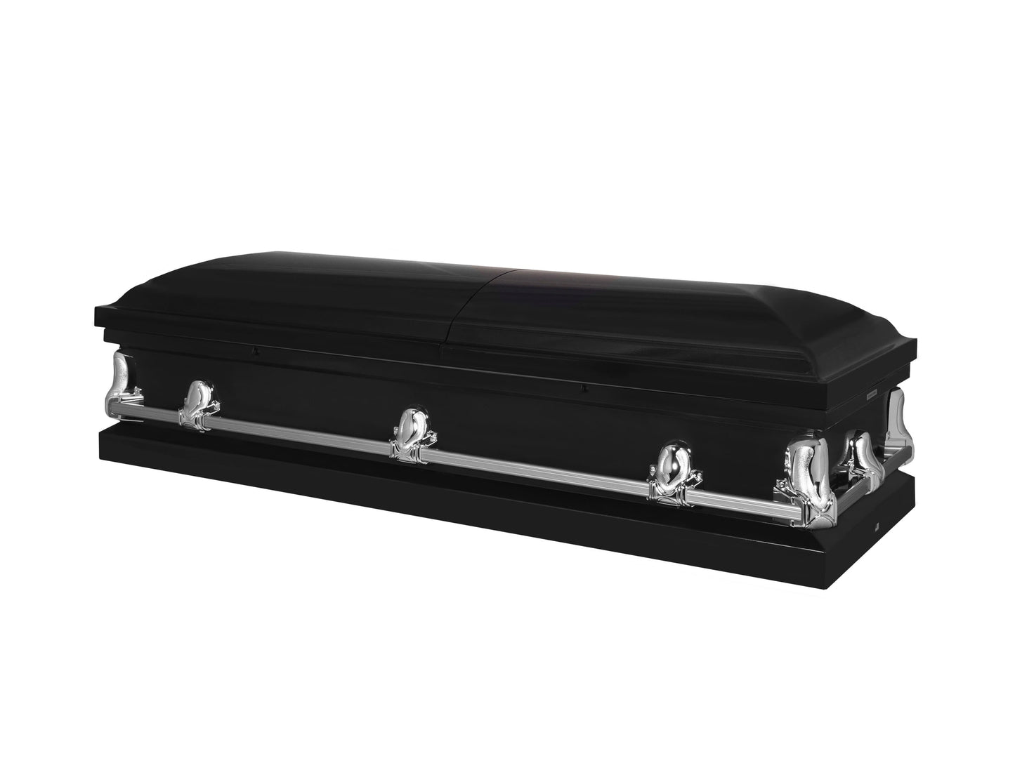 Orion Series | Black Steel Casket with White Interior - Titan Casket