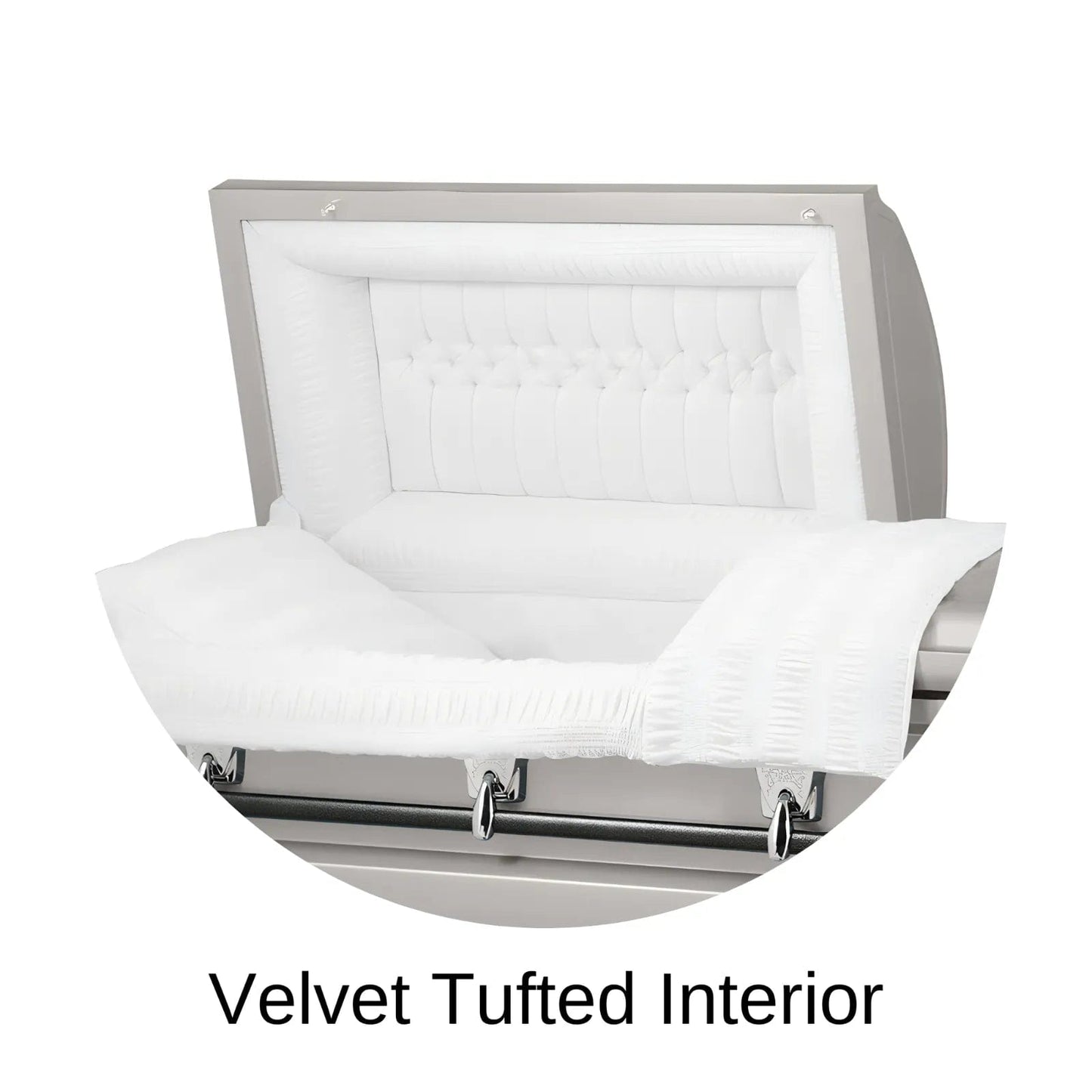 Velvet Tufted Head Panel Of Titan Cambridge Series Casket