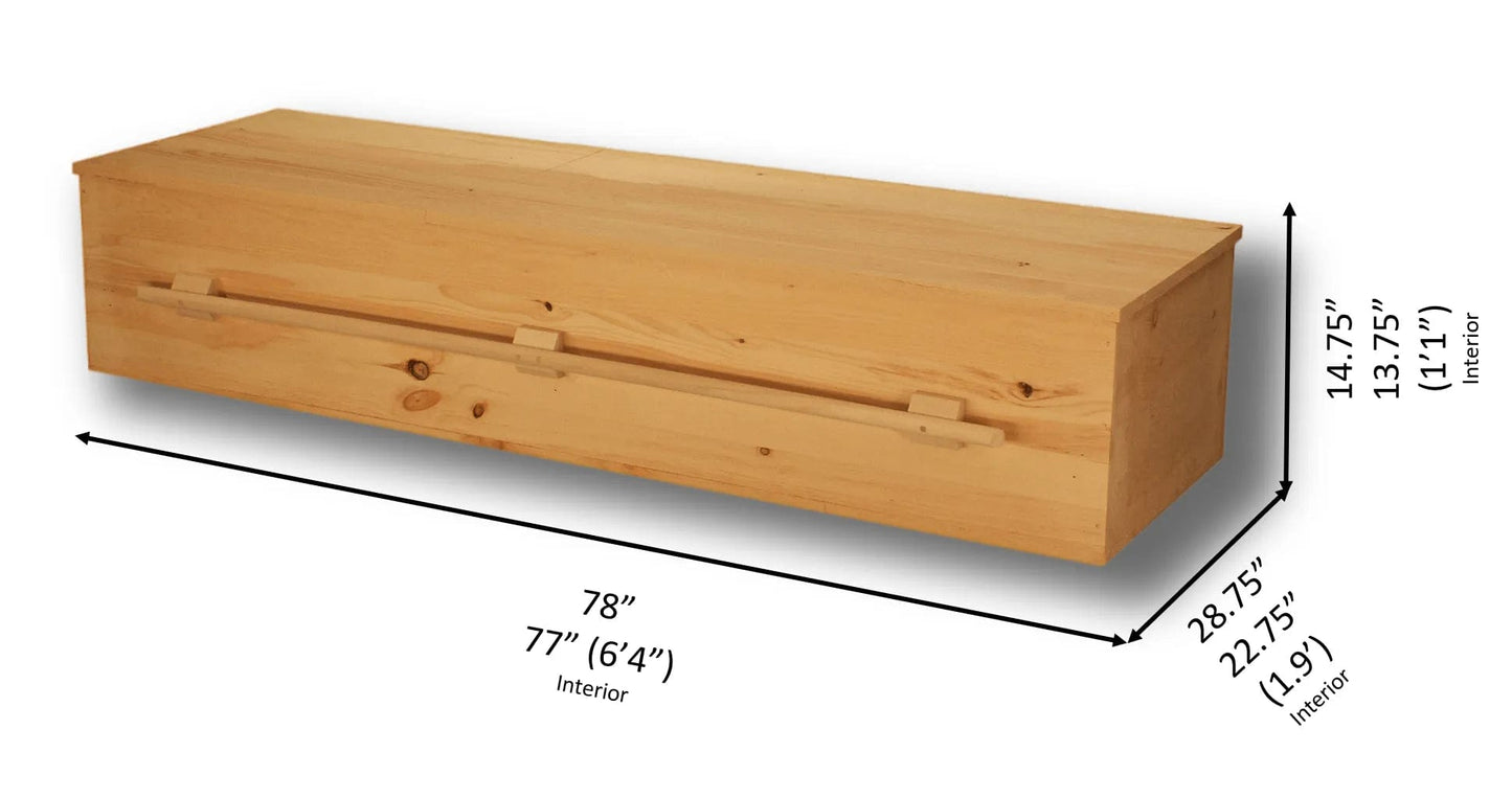 Dimensions Of Titan Casket Eco I Pine Box Series Casket